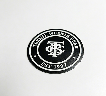 Custom Case for Teenie Weenie Bear Round Plastic Heat Press Labels
